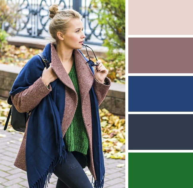 Συνδυασμοί χρωμάτων στα ρούχα – Blue & Emerald